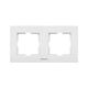Rama decorativa aparataj unitar Panasonic, orizontala, 2 posturi, alb, Karre Plus, P-KPR2O