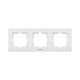 Rama decorativa aparataj unitar Panasonic, orizontala, 3 posturi, alb, Karre Plus, P-KPR3O