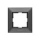 Rama decorativa aparataj unitar Panasonic, universala, 1 post, fumuriu, Arkedia Slim, P-SA.R1.DG