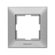 Rama decorativa aparataj unitar Panasonic, universala, 1 post, argintiu, Arkedia Slim, P-SA.R1.SL