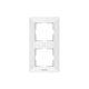 Rama decorativa aparataj unitar Panasonic, verticala, 2 posturi, alb, Arkedia Slim, P-SA.R2V