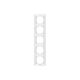 Rama decorativa aparataj unitar Panasonic, verticala, 5 posturi, alb, Arkedia Slim, P-SA.R5V