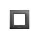 Rama decorativa aparataj modular Panasonic, rectangulara, 2M, gri inchis, Thea Optima, P-TO.R.2M.DG