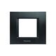Rama decorativa aparataj modular Panasonic, rectangulara, 2M, negru, Thea Optima, P-TO.R.2M.N