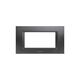 Rama decorativa aparataj modular Panasonic, rectangulara, 4M, gri inchis, Thea Optima, P-TO.R.4M.DG