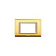 Rama decorativa aparataj modular Panasonic, rectangulara, 3M, auriu-bej, Thea Sistema, P-TS.R.3M-GL
