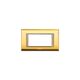 Rama decorativa aparataj modular Panasonic, rectangulara, 4M, auriu-bej, Thea Sistema, P-TS.R.4M-GL