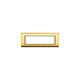 Rama decorativa aparataj modular Panasonic, rectangulara, 7M, auriu-bej, Thea Sistema, P-TS.R.7M-GL