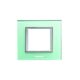 Rama decorativa aparataj modular Panasonic, rectangulara, 2M, verde deschis, Thea Ultima, P-TU.R.2M-GG