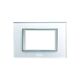 Rama decorativa aparataj modular Panasonic, rectangulara, 3M, alb, Thea Ultima, P-TU.R.3M-GW