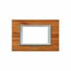 Rama decorativa aparataj modular Panasonic, rectangulara, 3M, bambus, Thea Ultima, P-TU.R.3M-WB