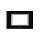 Rama decorativa aparataj modular Panasonic, rectangulara, 3M, wenge, Thea Ultima, P-TU.R.3M-WV