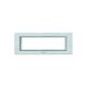 Rama decorativa aparataj modular Panasonic, rectangulara, 7M, argintiu, Thea Ultima, P-TU.R.7M-AS