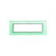Rama decorativa aparataj modular Panasonic, rectangulara, 7M, verde deschis, Thea Ultima, P-TU.R.7M-GG