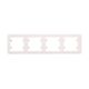 Rama decorativa aparataj unitar Hager, orizontala, 4 posturi, crem, Lumina2