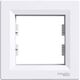 Rama decorativa aparataj unitar Schneider, orizontala, 1 post, alb, Asfora, EPH5800121