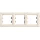 Rama decorativa aparataj unitar Schneider, orizontala, 3 posturi, crem, Asfora, EPH5800323