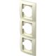 Rama decorativa aparataj unitar TEM, verticala, 3 posturi, fildes, Ekonomik, OE31IW