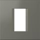 Rama decorativa aparataj modular TEM, rectangulara, 1M, titan, Line, OL10TI