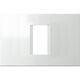 Rama decorativa aparataj modular TEM, rectangulara, 1/3M, alb, Line, OL13PW