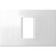 Rama decorativa aparataj modular TEM, rectangulara, 1/3M, alb, Line, OL13PW