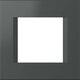Rama decorativa aparataj modular TEM, rectangulara, 2M, antracit, Line, OL20AT