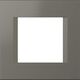 Rama decorativa aparataj modular TEM, rectangulara, 2M, titan, Line, OL20TI