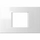 Rama decorativa aparataj modular TEM, rectangulara, 2/3M, alb, Line, OL23PW