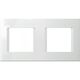 Rama decorativa aparataj modular TEM, rectangulara, 2X2M, alb, Line, OL24PW