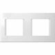 Rama decorativa aparataj modular TEM, rectangulara, 2X2M, alb, Line, OL24PW