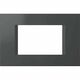 Rama decorativa aparataj modular TEM, rectangulara, 3M, antracit, Line, OL30AT
