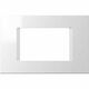 Rama decorativa aparataj modular TEM, rectangulara, 3M, alb, Line, OL30PW