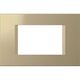 Rama decorativa aparataj modular TEM, rectangulara, 3M, nisip auriu, Line, OL30SG