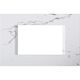 Rama decorativa aparataj modular TEM, rectangulara, 3M, marmura alba, Line, OL30SW