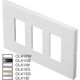 Rama decorativa aparataj modular TEM, rectangulara, 3x1M, albastru, Line, OL41IB