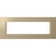 Rama decorativa aparataj modular TEM, rectangulara, 7M, nisip auriu, Line, OL70SG