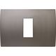 Rama decorativa aparataj modular TEM, rectangulara, 1/3M, nichel satinat, Pure, OP13MN