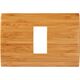 Rama decorativa aparataj modular TEM, rectangulara, 1/3M, bambus, Pure, OP13WB