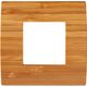Rama decorativa aparataj modular TEM, rectangulara, 2M, bambus, Pure, OP20WB