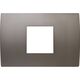 Rama decorativa aparataj modular TEM, rectangulara, 2/3M, nichel satinat, Pure, OP23MN