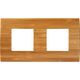 Rama decorativa aparataj modular TEM, rectangulara, 2X2M, bambus, Pure, OP24WB