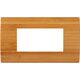 Rama decorativa aparataj modular TEM, rectangulara, 4M, bambus, Pure, OP40WB