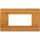 Rama decorativa aparataj modular TEM, rectangulara, 4M, bambus, Pure, OP40WB