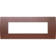 Rama decorativa aparataj modular TEM, rectangulara, 7M, fier gravat, Pure, OP70ME
