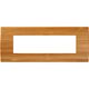 Rama decorativa aparataj modular TEM, rectangulara, 7M, bambus, Pure, OP70WB