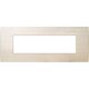 Rama decorativa aparataj modular TEM, rectangulara, 7M, artar, Pure, OP70WM