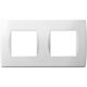 Rama decorativa aparataj modular TEM, elipsa, 2X2M, alb, Soft, OS24PW
