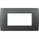 Rama decorativa aparataj modular TEM, elipsa, 4M, antracit, Soft, OS40AT