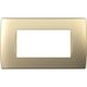 Rama decorativa aparataj modular TEM, elipsa, 4M, nisip auriu, Soft, OS40SG