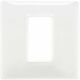 Rama decorativa aparataj modular Vimar, rectangulara, 1M, alb, Plana Reflex, 14641.41